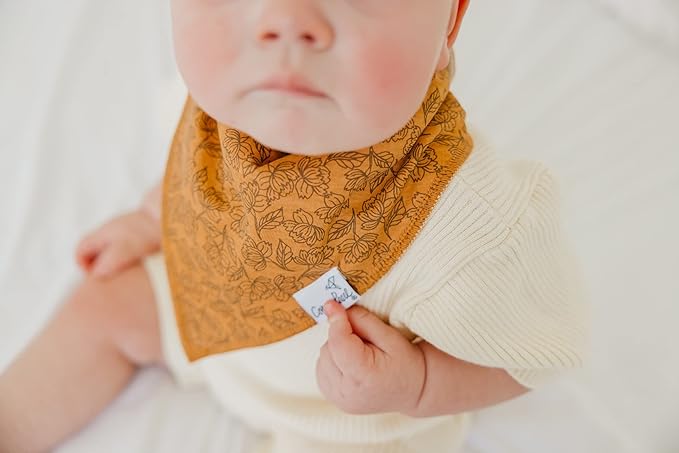 Copper Pearl Baby Bandana Bibs, 4 Pack