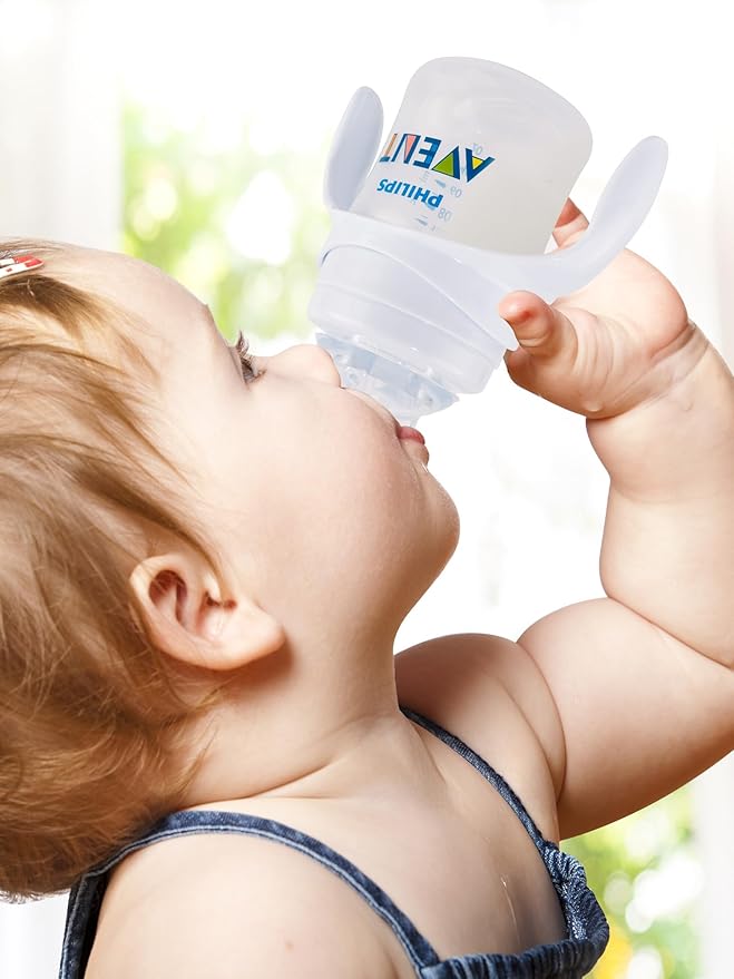 Sippy Cup Soft Conversion Kit for Philips Avent Anti-Colic Baby Bottle, Toddler Transition Kit with Silicone Sippy Spout Nipple, Weighted Straw, Bottle Handle, Cleaning Brush, 3-Pack