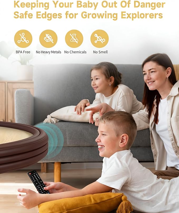 7.9''W Extra-Wide Edge Protector, 6.56FT 0.79''Th Baby Proofing Corner Guards, Safety Furniture Bumper, Pre-Taped, Thick Soft Rubber Foam Padding for Fireplace Table Stair Cabinet (Dark Coffee)