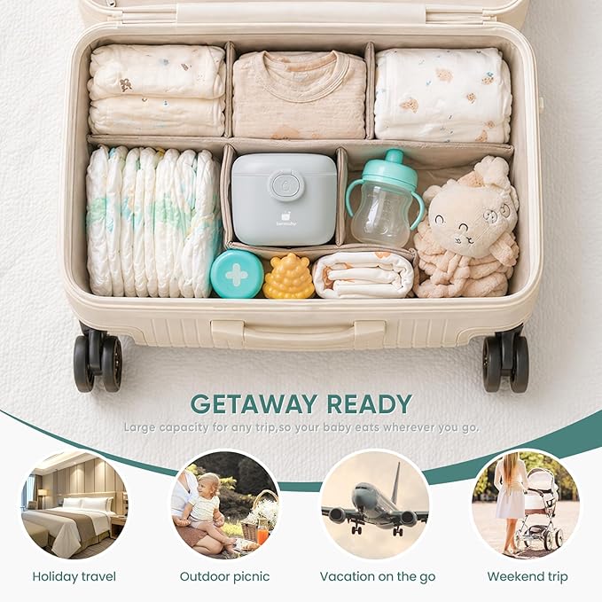 Termichy Milk-Powder Formula Dispenser Container: 14OZ Baby Formula Storage Container for Travel - Portable Formula Holder 400g