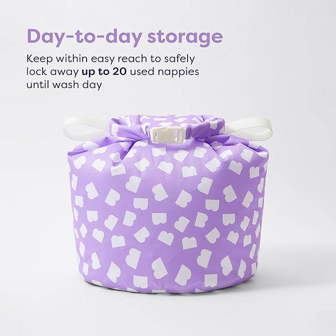 Bambino Mio, Stay at Home Wet Bag - Large, Waterproof, Nappy Laundry Storage Bag