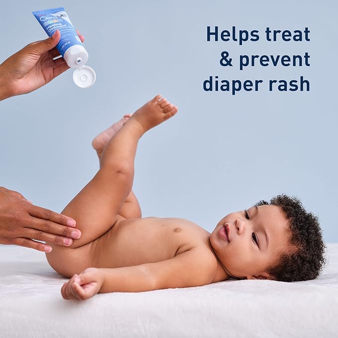 CeraVe Diaper Rash Cream | Baby Healing Ointment & Vitamin E | Lanolin, Fragrance, Paraben, Dye, Phthalates & Sulfate Free | Baby Soap & Baby Lotion |Niacinamide & Vitamin E