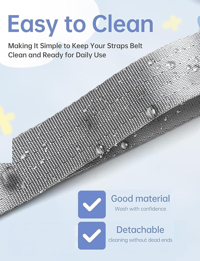 High Chair Straps Replacement for Evenflo 4 in 1 high Chair, Replacement Harness Straps Fit for Boon, Baby Trend and Ingenuity high Chair, Universal Adjustable Safety Belt