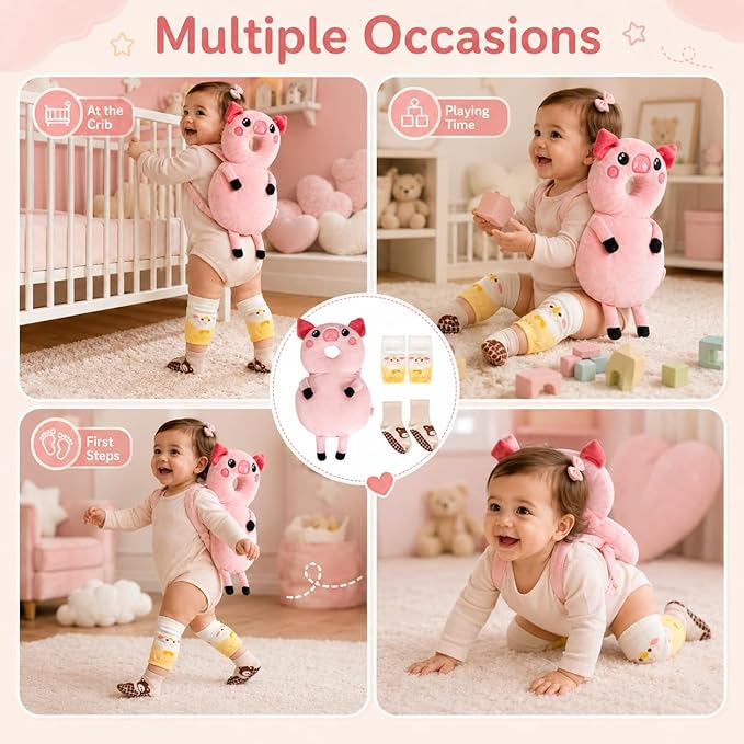 Baby Walker Head Protector BackpackToddler Adjustable Baby Head Protection Backpack (Style OO)