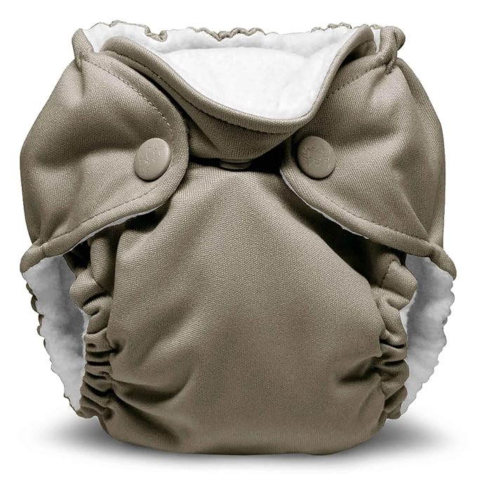 Kanga Care Lil Joey Newborn All in One AIO Cloth Diaper (2pk) Pebble 4-12lbs