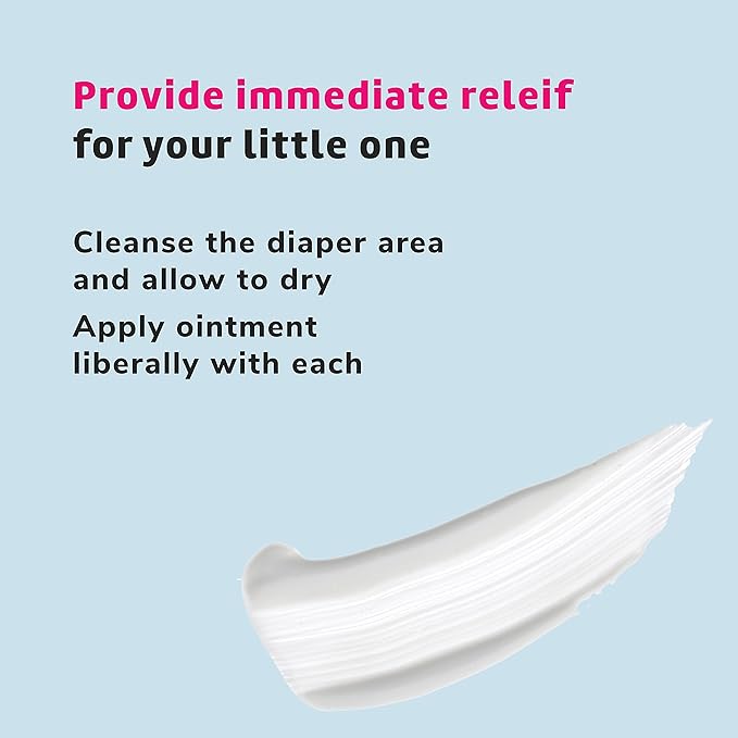 De la Cruz Baby Diaper Rash Cream with Zinc Oxide - Maximum Strength Baby Healing Ointment to Help Soothe, Heal and Prevent Diaper Rash - 3.4 OZ