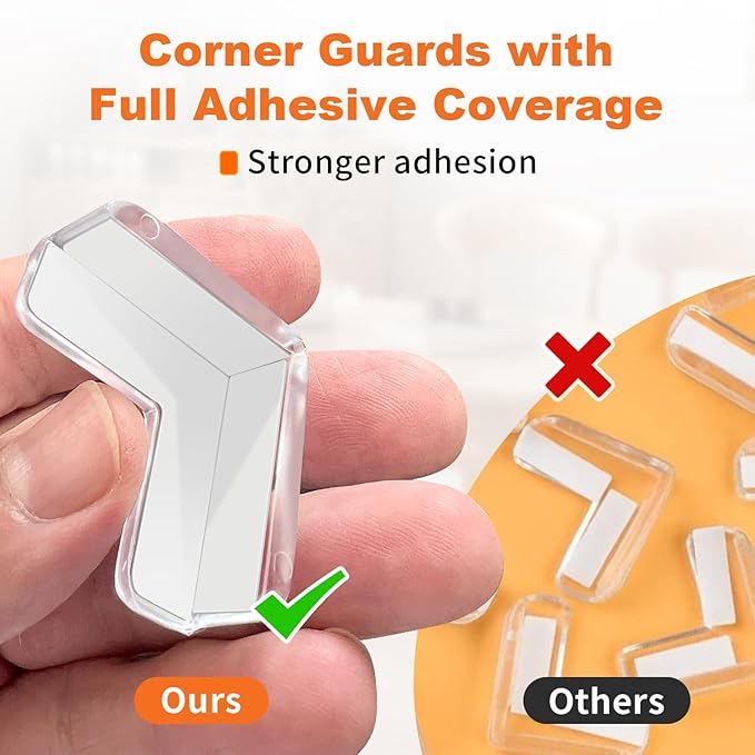Corner Guards, (14 Pack) Corner Protectors Baby Proof Corners and Edges Furniture Table Protectors Corner Covers Baby Safety Bumpers Cushion, Baby Proofing, Clear