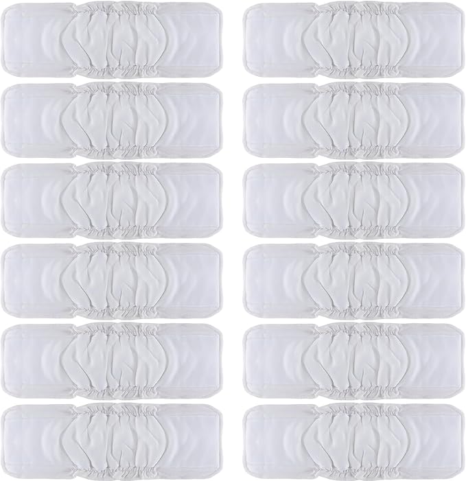 TDIAPERS Cloth Diapers Reusable Washable Pocket Diapers Cover One Size Adjustable for Baby 6 Pack with 12 Inserts