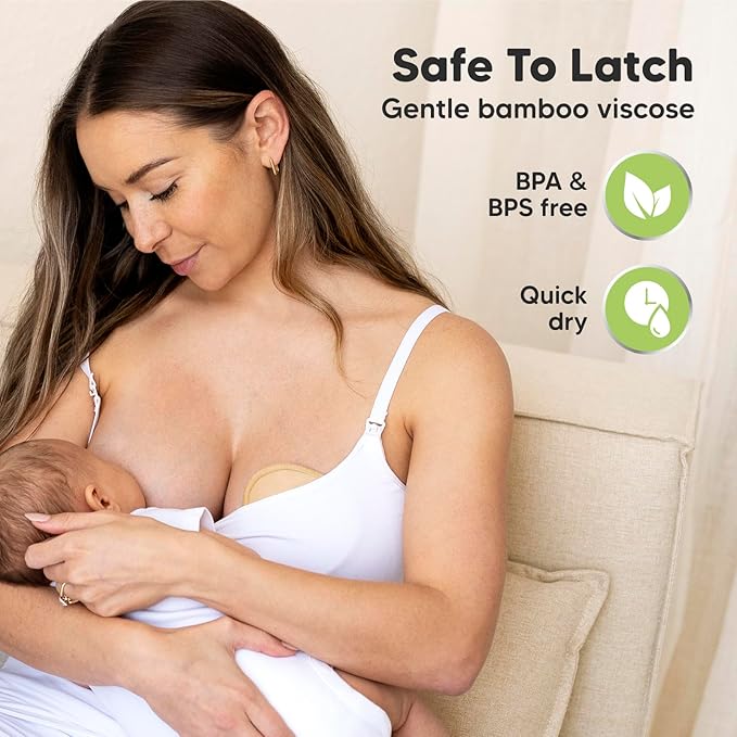 KeaBabies Nursing Pads Breast Pads for Breastfeeding and Reusable Nursing Pads for Breastfeeding, 14-Pack - Nursing Bra Nipple Pads for Breastfeeding, 4-Layers Nursing Pads