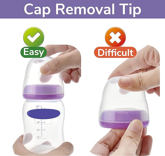 Maymom Bottle Dome Cap, Bottle Top, Sealing Disk Compatible with Lansinoh Bottle, Momma Bottles, Not Original Lansinoh Pump Parts, Signature Pro,Smartpump, Manual Breastpump