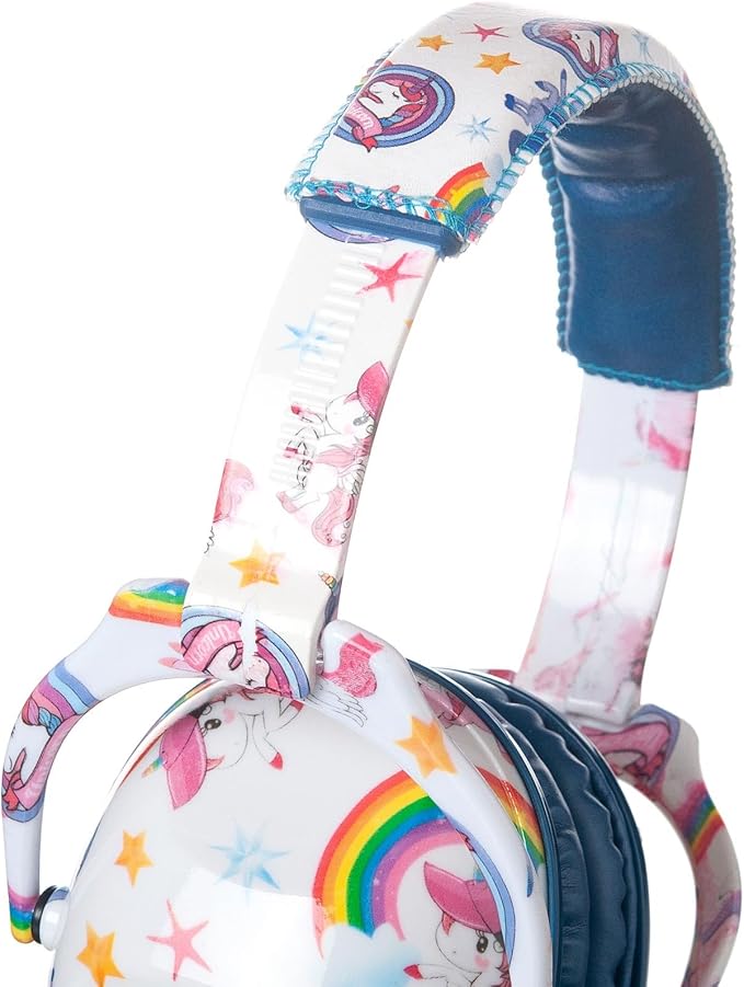 Kids Hearing Protection,25dB NRR Noise Reduction,Sound Proof for Kids,Toddler,Safety Earmuffs for Concert,Airplane,Autism,Monster Jam,Travel,School- Blue Unicorn