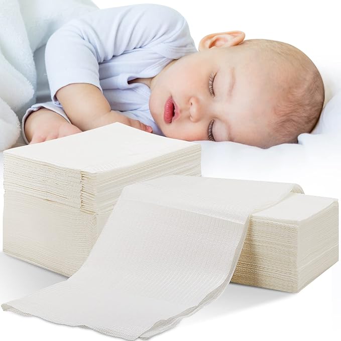 Mixweer 1000 Pcs Baby Disposable Changing Pads Quick Absorb Diaper Changing Table Pads Sanitary Liners Soft Waterproof for Baby Child Adult Pets Travel Change Stations (White)