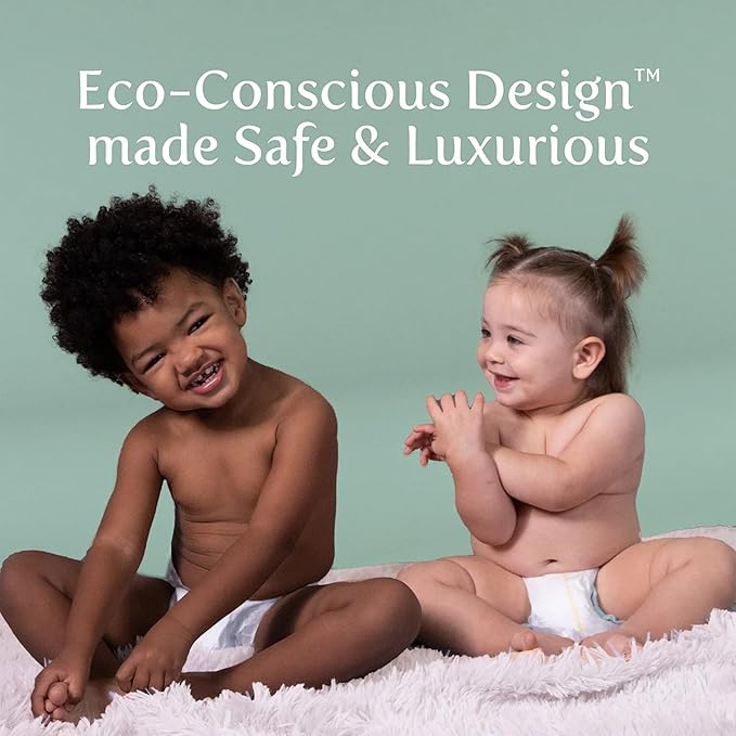 Earth & Eden Sensitive Baby Diapers, Size 7 (80 Count) - Eco-Conscious & Hypoallergenic Diapers - No Harsh Chemicals - Comfortable and Gentle on Skin - Dermatologically Approved