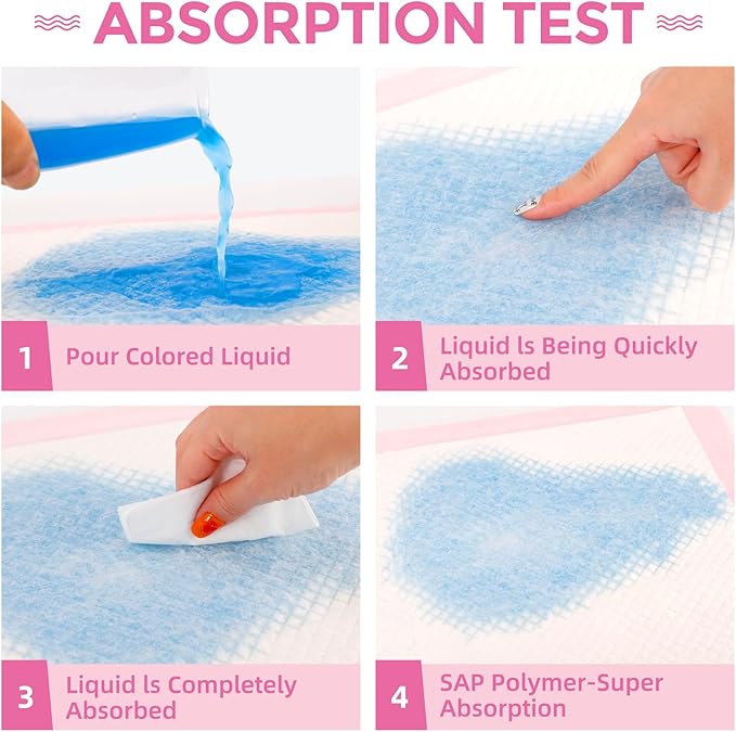 50Pack Disposable Changing Pads for Baby,Breathable Diaper Changing Pad,Absorbent Disposable Baby Changing Pad Liners