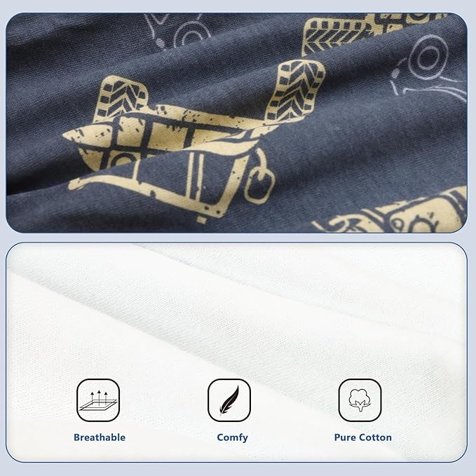MOEMOE BABY Waterproof Diaper Pants for Potty Training 2 Packs Overnight Diaper Short for Toddler Boys and Girls