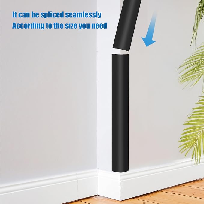 Wall Corner Edge Protector 4 Pack,1.57x1.57x23.62x0.28 inch Soft Baby Proof Corner Guards for Sharp Edges, Self-Adhesive Corner Protectors for Home, Kindergarten,Thickness-7mm(0.28 in)