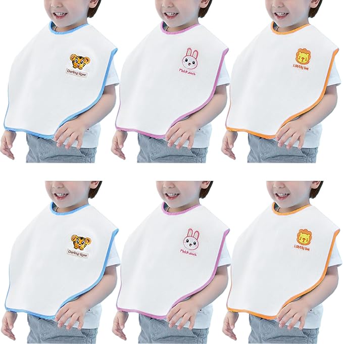 Bibs Set Large Toddler Bibs Ultra Soft & Absorbent,Pullover Baby Bibs for Drooling Feeding