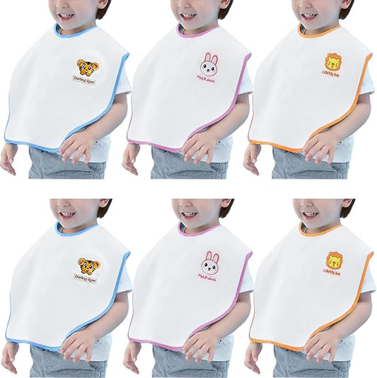 Bibs Set Large Toddler Bibs Ultra Soft & Absorbent,Pullover Baby Bibs for Drooling Feeding