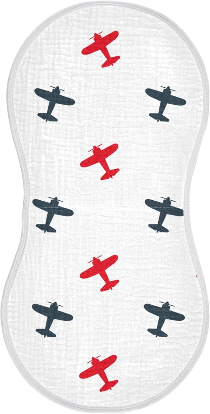 Airplanes Planes Burp Cloths Baby Boys Girls Absorbent Soft Cotton Burping Cloths Rags 1 Pack