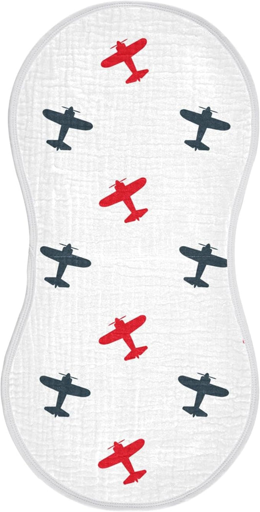 Airplanes Planes Burp Cloths Baby Boys Girls Absorbent Soft Cotton Burping Cloths Rags 1 Pack