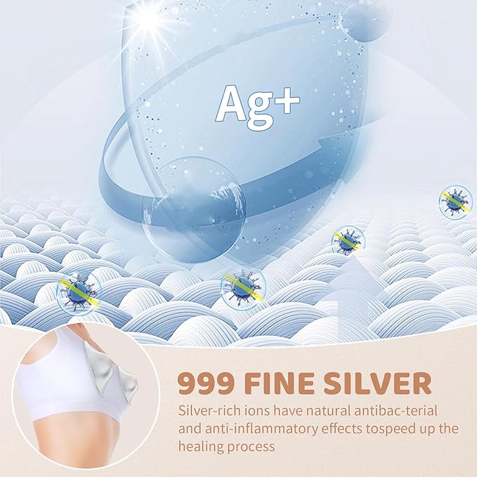 The Original Silver Nursing Cups - Pure 999 Silver Nipple Cover for Breastfeeding, Nipple Shields for Breastfeeding Essential, Nipple Guards for Sore Nipple Relief, Regular Size