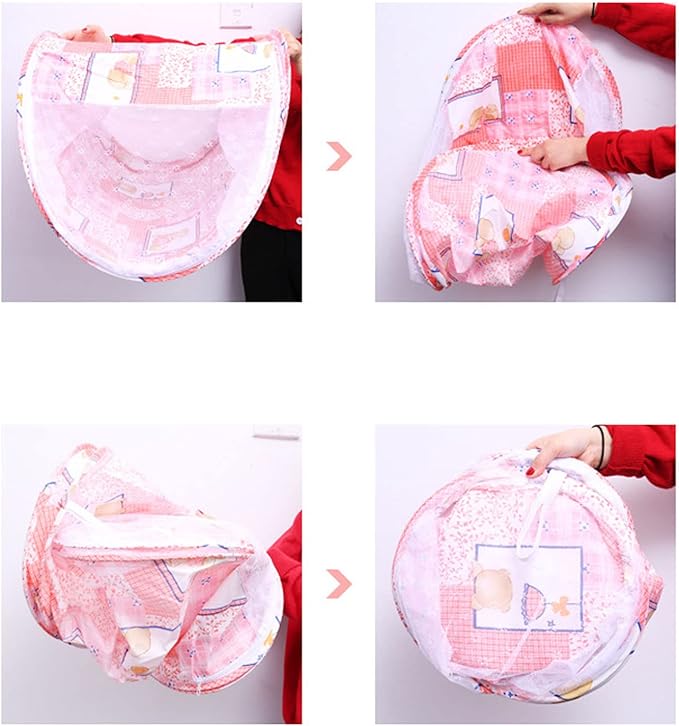 Baby Crib net, Breathable mesh Design Two-Way Zipper Easy Access, Infant Bed net, Cotton Polyester mesh for Safe Sleeping Infants Parents Travel Home use