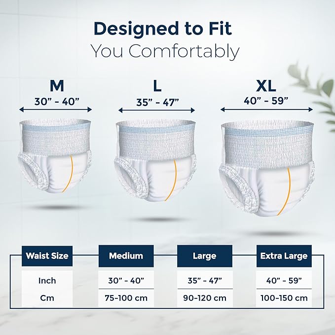 Kare in pull ups Adult Pull Ups - Pant Style Underwear 10's Pack Large Size 90-120Cm (35"-47")