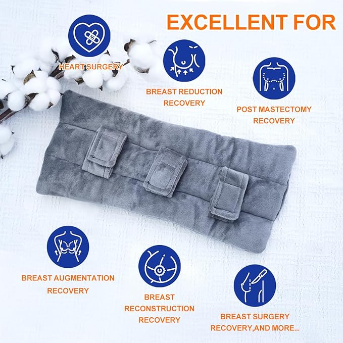 Seat Belt Pillow Post Surgery- Seatbelt Pillows for Post-Surgery, Chemo Port Pillow for Seat Belt, Port Pillows for Chemo Patients Seatbelt, Seatbelt Cushion for Heart Surgery Recovery