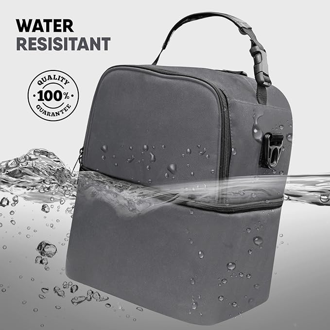 Breast Pump Bag for Spectra S1 S2, Insulated Travel Backpack with Ice Pack Fits 6 Baby Bottles, Wearable Breastmilk Double Layered Cooler Bag with Removeable Straps for Nursing Mom Daycare