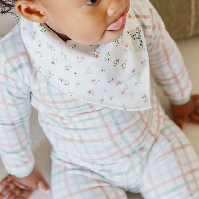 Copper Pearl Baby Bandana Bibs, 4 Pack