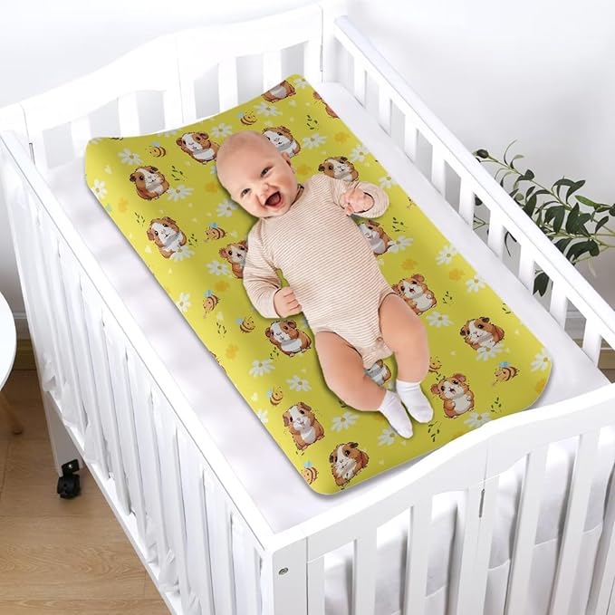 Hamster Paw Changing Pad Cover for Baby Bee Comfort Diaper Covers for Boys Soft Breathable Changing Pad Sheets Cover
