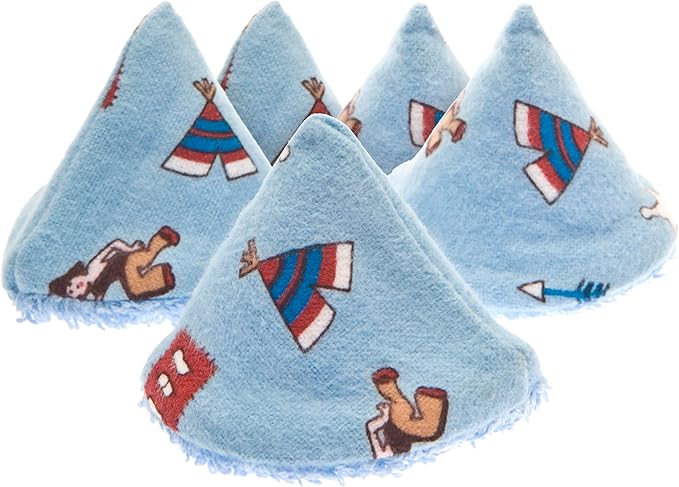 Washable Cotton Pee-Pee Teepees That Shield Baby Boys Pee During Diaper Changes. Makes a Great add-on Gift for a Baby Shower Thanks to its Fun, Gift-Ready Store Packaging. 5 Pack. Western