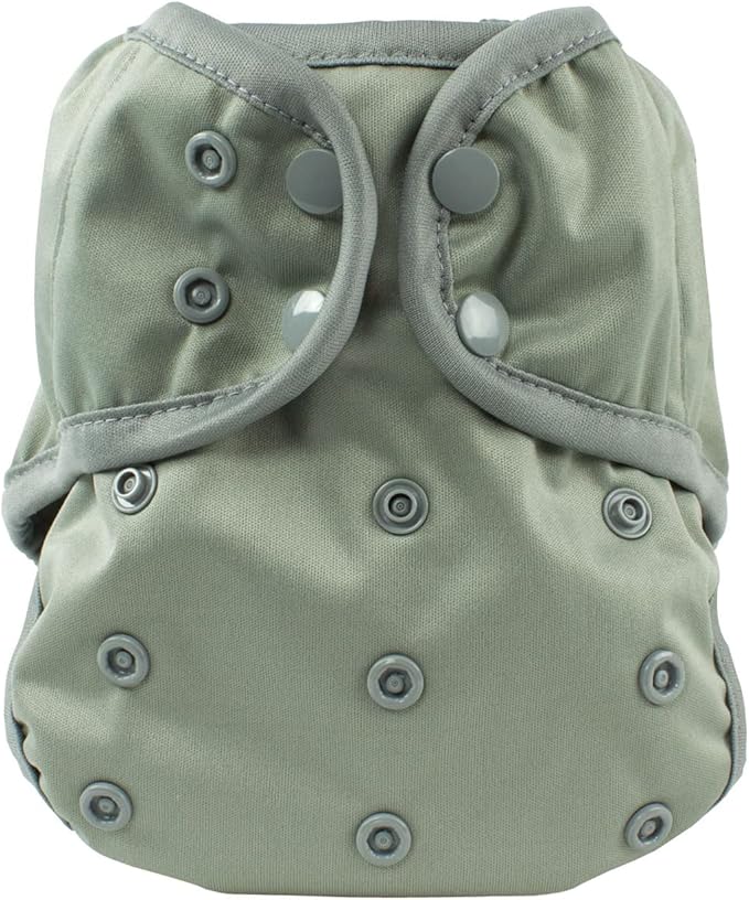 OsoCozy One Size Cloth Diaper Covers - Adjustable Snap Fit & Double Leg Gussets for Baby Boys & Girls from 8-35 Pounds. Use with Prefold, Flat or Fitted Cloth Diapers or Snap-in Inserts.