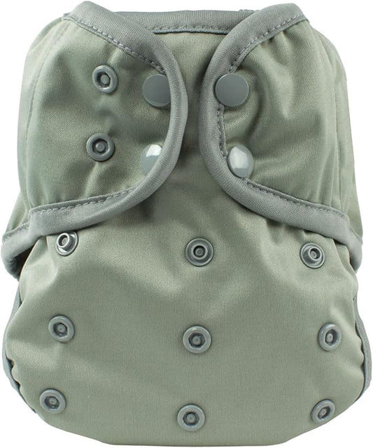 OsoCozy One Size Cloth Diaper Covers - Adjustable Snap Fit & Double Leg Gussets for Baby Boys & Girls from 8-35 Pounds. Use with Prefold, Flat or Fitted Cloth Diapers or Snap-in Inserts.