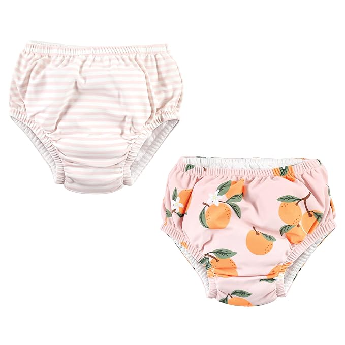 Hudson Baby Unisex Baby Swim Diapers, Oranges, 12-18 Months