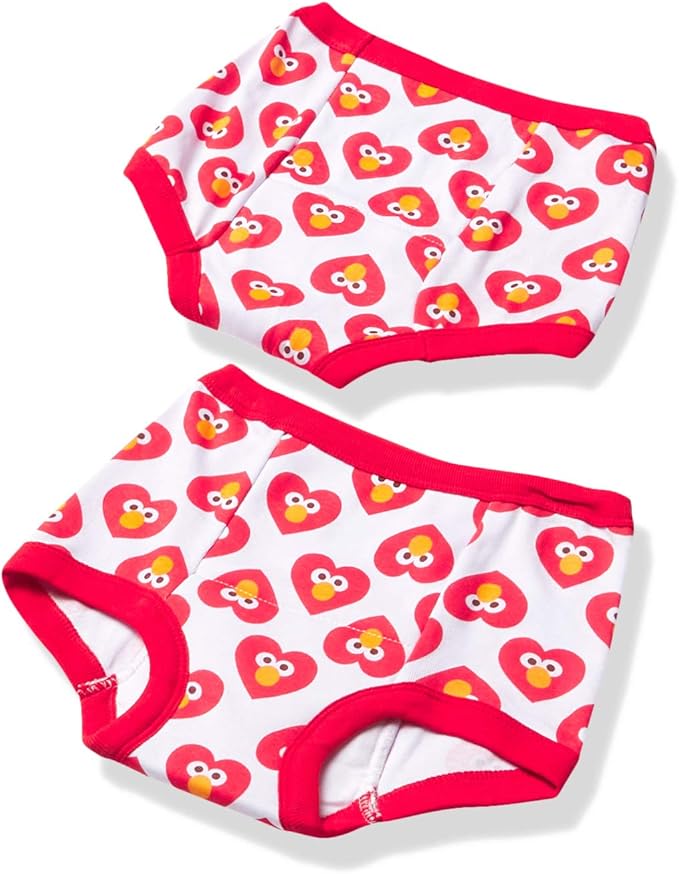 Sesame Street Unisex Toddler Potty Training Pants with Elmo, Cookie Monster and Big Bird with Stickers & Success Chart