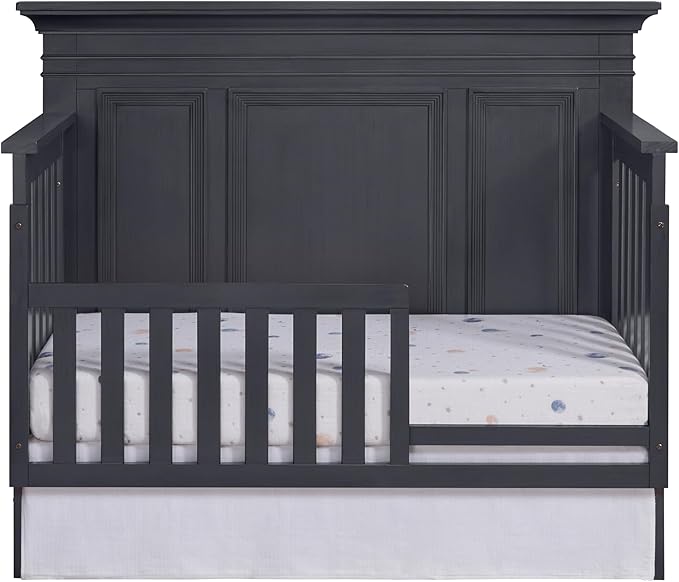 Oxford Baby Weston Crib to Toddler Bed Guard Rail Conversion Kit, Midnight Slate, Green Guard Gold Certified