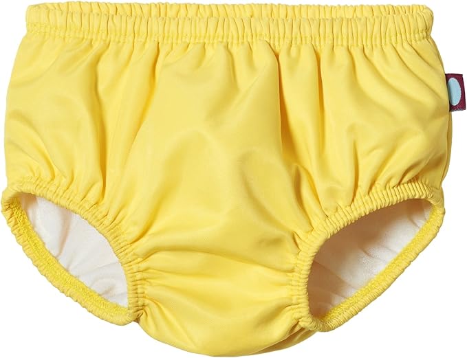 Made in USA Baby Girls and Boys Swim Diaper Cover Reusable Leakproof for Swimming Pool Lessons Beach, Yellow, 2T