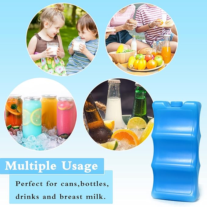 3 Pack Breastmilk Ice Pack,Reusable Ice Packs for Breastmilk Storage,Bottle Ice Packs for Breast Milk,Baby Bottles,Meal,Keeps Breast Milk Fresh