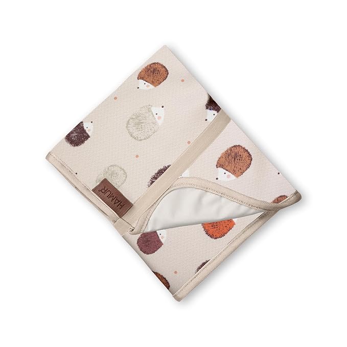 Hamur Home Portable Changing Pad – Waterproof, Washable & Easy Wipe Clean, Foldable Travel Baby Changing Mat for Diaper Bag, Compact & Lightweight, Must-Have for Newborns (Urchin Pattern)