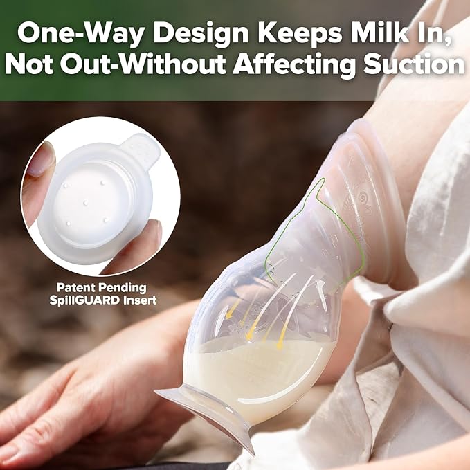 haakaa Silicone SpillGUARD Insert - Patent-Pending Design Breast Pump Stopper for Saving Precious Breastmilk from Spilling & Wasting, Compatible with All Generations of haakaa Pumps