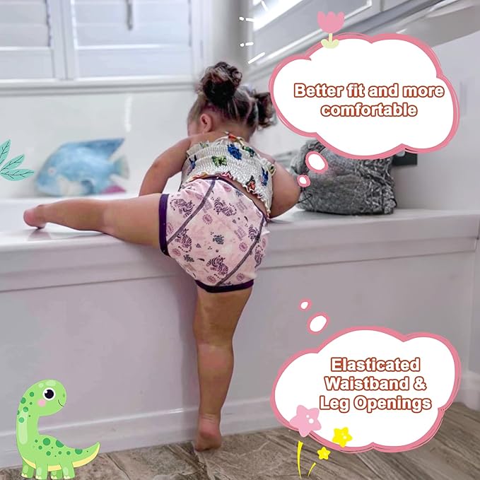 MooMoo Baby Training Underwear for Boys and Girls Absorbent Toddler Training Pants for Girs 2T-7T