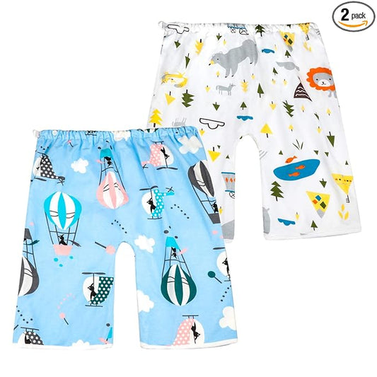 MooMoo Baby Diaper Pants for Potty Training Leakproof Toddler Training Underwear for Baby Boy 0-4T