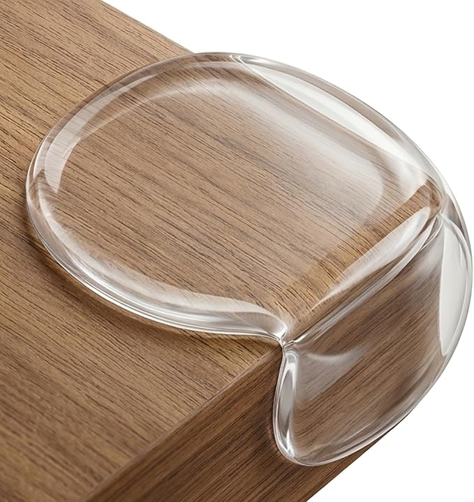 Extra Large & Ultra-Safe Baby Corner Protector Guards - 32-Piece Clear Corner Protectors for Furniture, Super Strong Adhesive, Baby Proofing for Sharp Edges, Easy to Install Child Safety Set(Round)