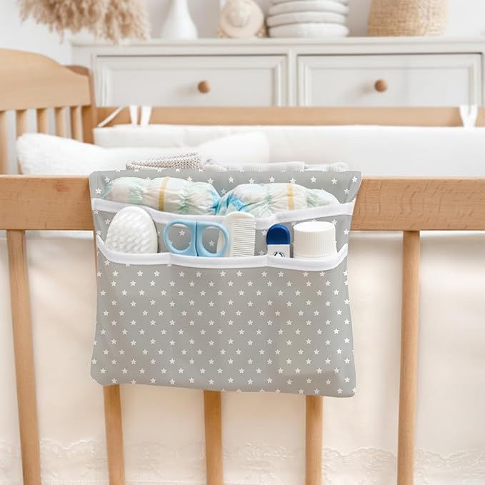 HAMUR Baby Diaper Bag Organizer – Compact & Foldable Stroller Pouch for Newborn Essentials | Travel-Friendly | Fits Boys & Girls (Anchor)