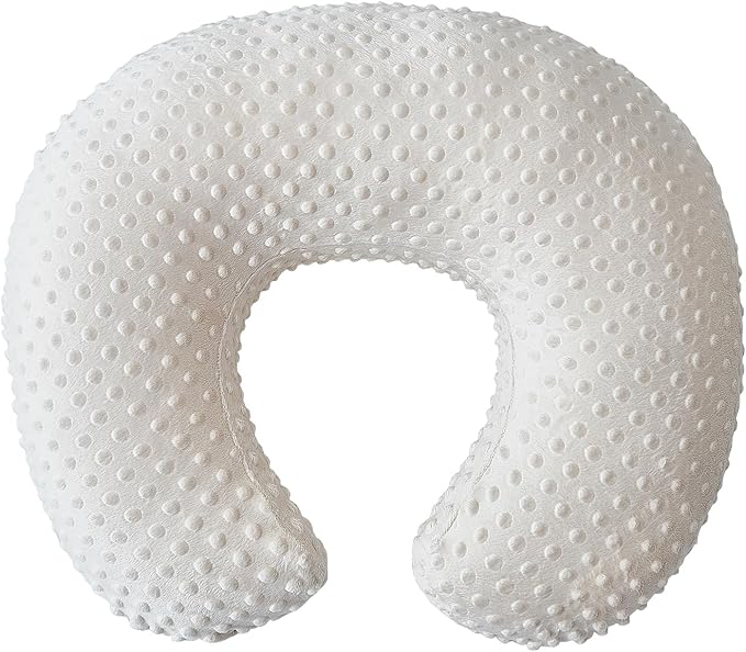 Nursing Pillow, Breastfeeding Pillows with Removable Cover for Mom with Breathable Filling, Ergonomic Baby Feeding Essentials for Bottle and Breastfeeding (Beige)