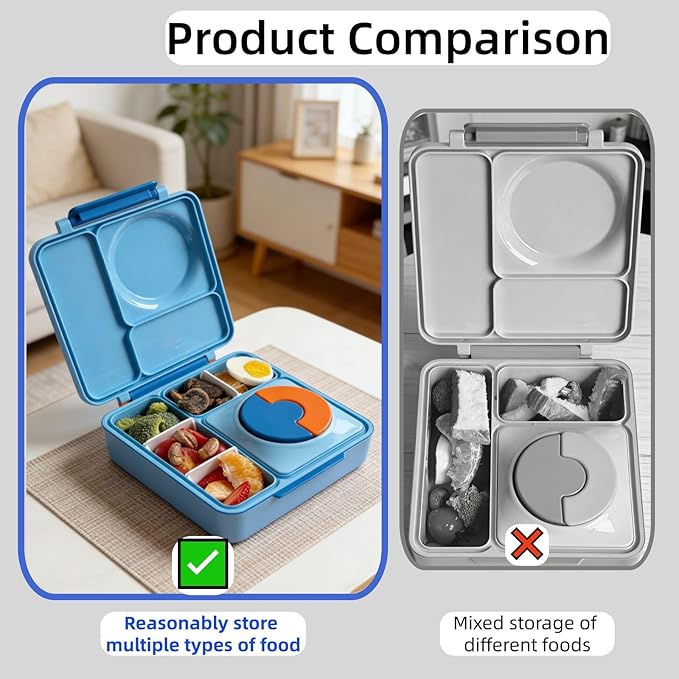 3 Pack Lunch Box Dividers Compatible with Omie Bento Box, Reusable Insert Dividers to organizing Food and Snacks (White)