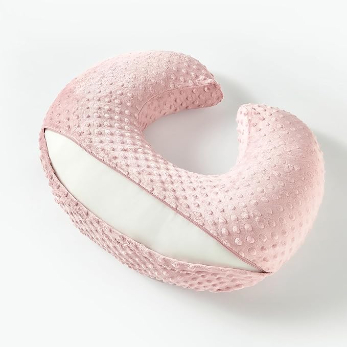 Nursing Pillow for Breastfeeding and Bottle Feeding More Support for Mom and Baby,Soft Newborn Nursing Baby Pillow， Machine Washable (Sepia Rose)