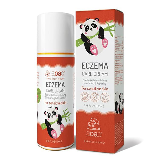 Baby Eczema Relief Cream, Eczema Treatment for Kids with Chrysanthemum, Multi-Purpose Baby Skin Relief Cream, Gentle On Sensitive Skin Prone To Baby Eczema, Hypoallergenic & Steroid-Free, 3.38oz