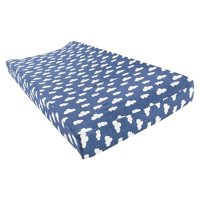 Hudson Baby Unisex Baby Cotton Changing Pad Cover, Boy Farm Animals, One Size